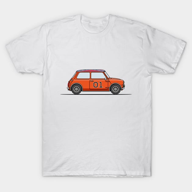 Dukes of Hazzard Mini Cooper T-Shirt by JingleSnitch